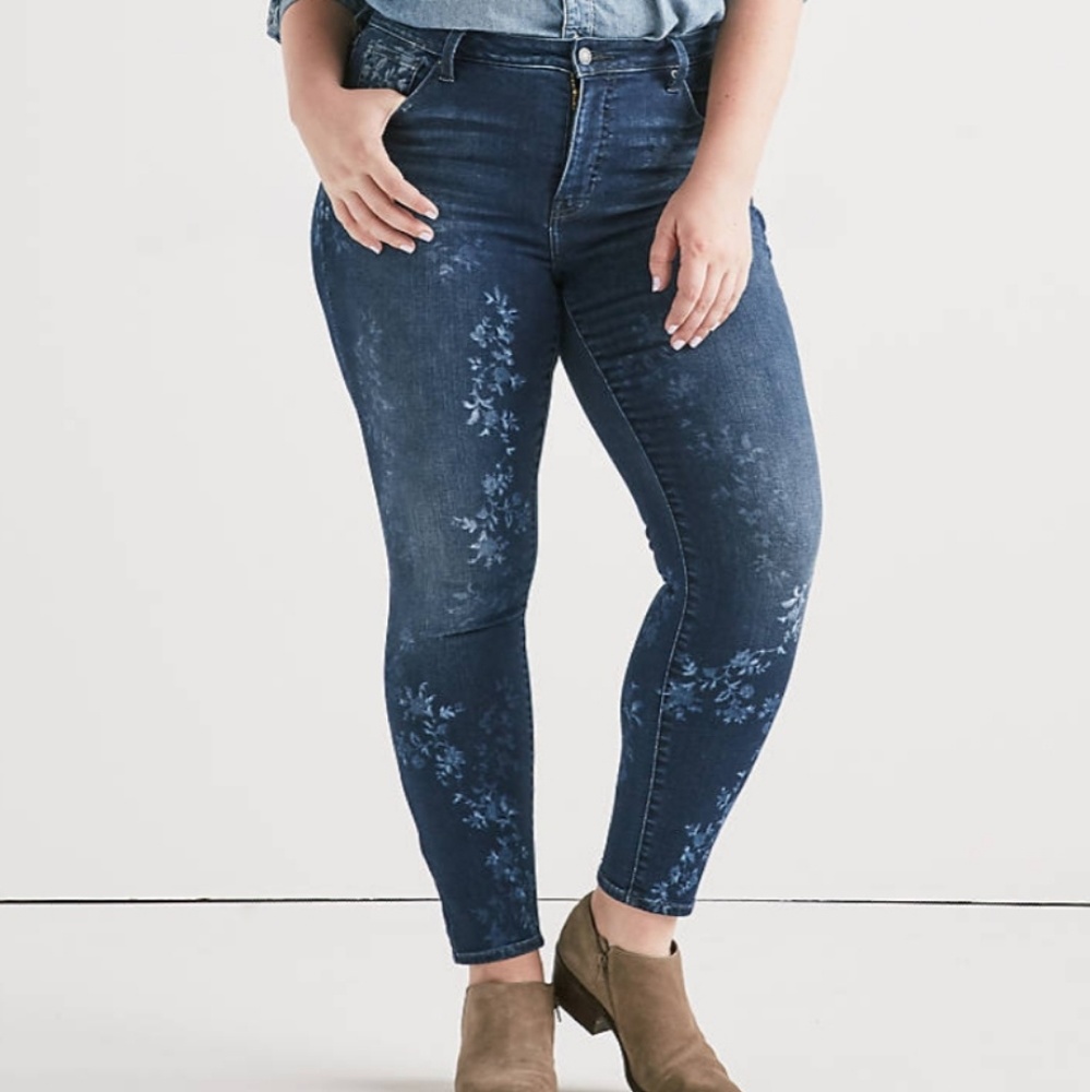Hayden Floral Skinny Jeans